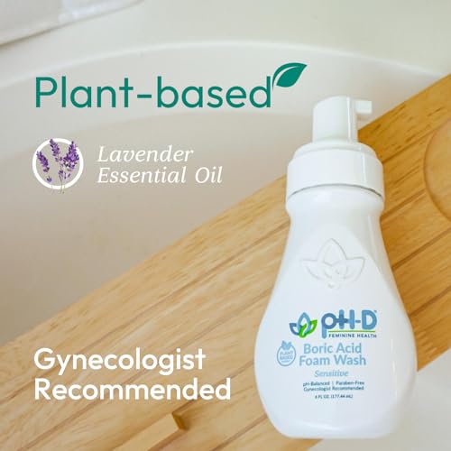 pH-D Feminine Health - Boric Acid Foam Wash - pH-Balanced, Paraben-Free, and Plant-based pH-D Feminine Health SupportBuy Supplements Australia