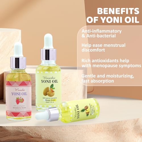 3 Packs Yoni Oil for Women, 100% Natural Feminine Oil Intimate Deodorant for Women, Eliminates Odor WovarkieBuy Supplements Australia