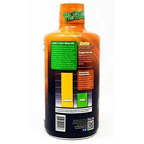 Liquid Vitamin Turbo Power Plus: 47 Vitamins, Enzymes, Vitamin D3, Vitamin A, Vitamin C, and Zinc for Men, Women, Teens, and Kids Turbo Power