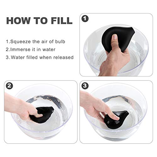 RANEU Enema Bulb Douche Enema Kit for Women & Men with 3 Nozzles (Black, 4 Piece Set) RANEUBuy Supplements Australia