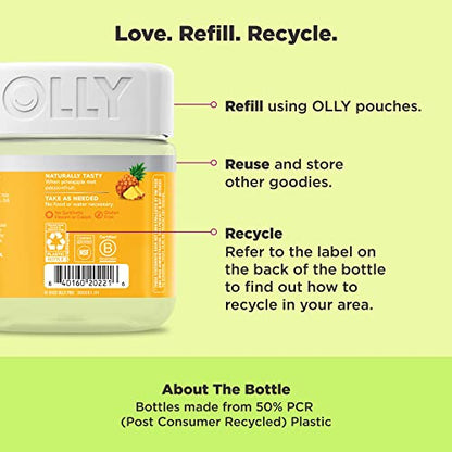 OLLY Post-Game Recover Workout Gummy Rings, Vitamin D, Turmeric, Electrolytes, Pineapple OLLYBuy Supplements Australia