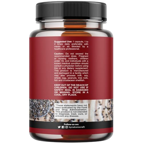 Potent Chia Seed Extract Pills for Men and Women Natural Supplement for Weight Loss Natures CraftBuy Supplements Australia