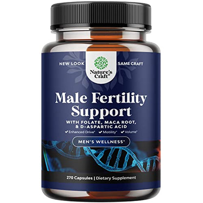 Prenatal Multivitamin Male Fertility Supplement - Mens Fertility Supplement with L-Arginine D-Aspartic Acid and Maca Root Prenatal Vitamins for Enhanced Motility Volume Potency and Fertility Support Natures CraftBuy Supplements Australia