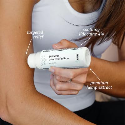 SUNMED Lidocaine 4% Roll-On Pain Relief – Targeted Topical Hemp Oil Extract for Muscle, Joint & Discomfort Relief – Portable Recovery Solution for Athletes – Quick Numbing Action, 3oz SUNMEDBuy Supplements Australia