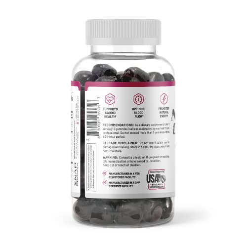 Snap Supplements Nitric Oxide Beet Root Gummies - Support Healthy Blood Circulation Snap SupplementsBuy Supplements Australia