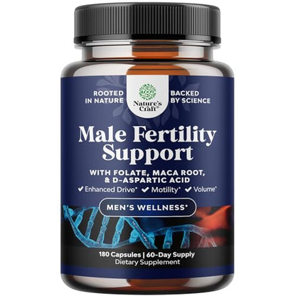 Prenatal Multivitamin Male Fertility Supplement 180ct - Mens Fertility Supplement