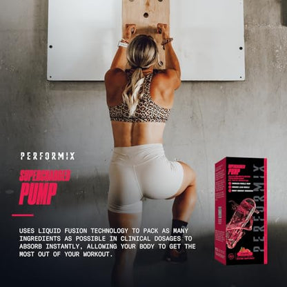 PERFORMIX Supercharged Pump - Nitrosigine® and Betaine Pre Workout Supplement - Muscle Pump Accelerator with Arginine Ethyl Ester - Endurance and Strength Booster for Hardcore Traning (80 Capsules)