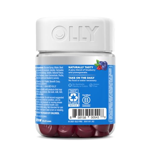 OLLY Glowing Skin Gummy, 25 Day Supply (50 Count), Plump Berry, Hyaluro OLLYBuy Supplements Australia