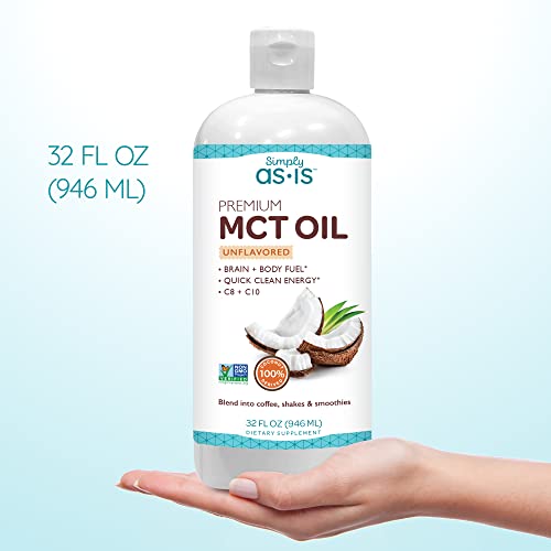 AS-IS Simply Premium MCT Oil C8 & C10 | Unflavored | 100% from Non-GMO Coconuts AS-ISBuy Supplements Australia