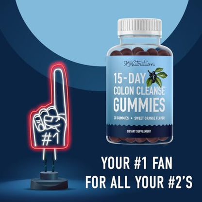 15 Day Colon Cleanse & Detox Gummies | Occasional Constipation & Bloating Relief SMNutritionBuy Supplements Australia