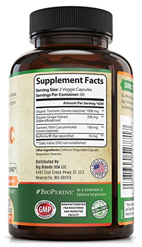 Organic Turmeric Curcumin with Ginger and Black Pepper for Max Absorption WHOLE WORLD WELLNESSBuy Supplements Australia