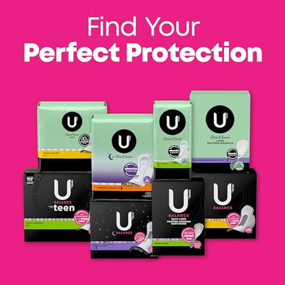U by Kotex Balance Sized for Teens Ultra Thin Pads with Wings, Heavy Absorbency, 56 Count U by KotexBuy Supplements Australia