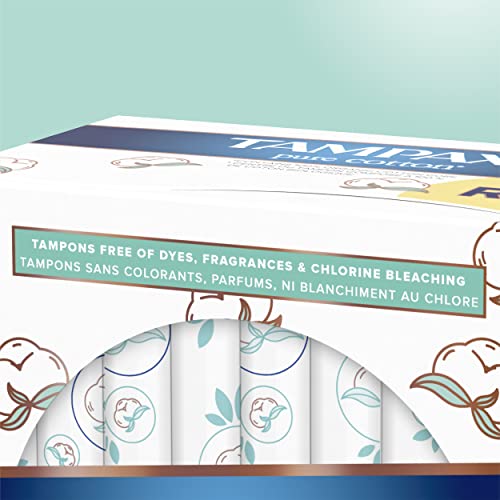 TAMPAX Pure 100% Organic Cotton Core Super Absorbency Tampons - 24 ct TampaxBuy Supplements Australia