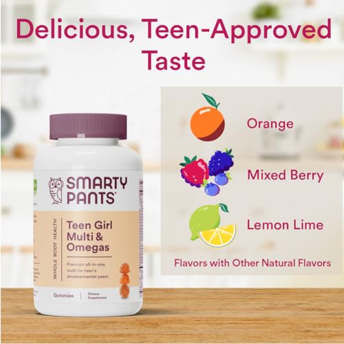 SmartyPants Teen Girl Multivitamin Gummies: Omega 3 Fish Oil (EPA/DHA), Vitamin D3 SmartyPantsBuy Supplements Australia