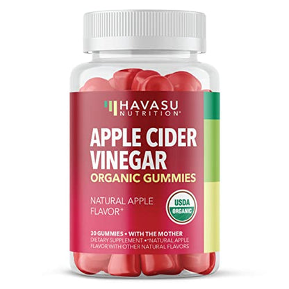 HAVASU NUTRITION Organic Apple Cider Vinegar Gummies with The Mother | Metabolism Stomach Control & Energy Support | Vegan & Non-GMO Natural Apple Flavor | 30 Count HAVASU NUTRITIONBuy Supplements Australia