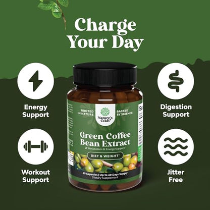 Pure Green Coffee Bean Extract - 800 mg Green Coffee Extract Caffeine Energy Pills Bio SenseBuy Supplements Australia