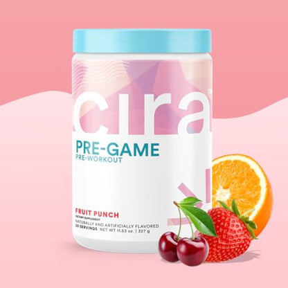 Cira Pre-Game Pre Workout Powder for Women - Preworkout Energy Supplement for Nitric CiraBuy Supplements Australia