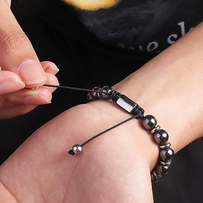 CARITATE Magnetic Hematite Bracelet for Women and Men, Healing Energy Beaded Bracelet CARITATEBuy Supplements Australia