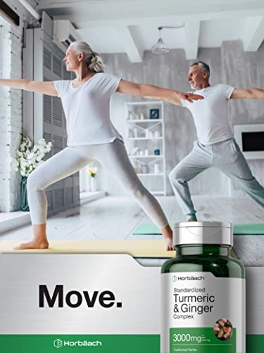 Turmeric and Ginger Supplement 3000 mg | 60 Softgel Capsules | Turmeric Curcumin Complex HorbäachBuy Supplements Australia