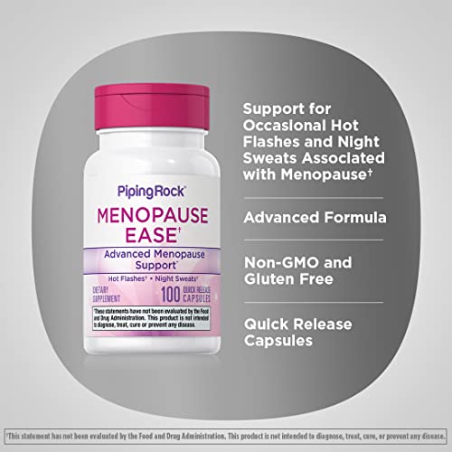 Menopause Supplement for Women | 100 Capsules | Advanced Support Formula | for Night Piping RockBuy Supplements Australia