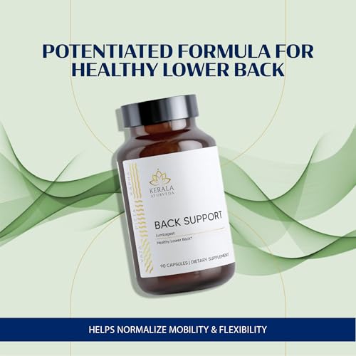 Kerala Ayurveda Back Support Herbal Capsules - Eases Occasional Discomfort of Lower Back & Supports Normal Movement of Spine, 90 Count Kerala AyurvedaBuy Supplements Australia