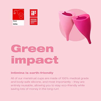 Intimina Lily Cup One - Collapsible Disposable Menstrual Cups for Beginners, Small Menstrual Cup INTIMINABuy Supplements Australia