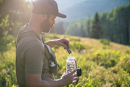 MTN OPS Enduro Trail Packs Nitric Oxide Supplement & Stim-Free Pre Workout - 20 Servings - with Magnesium Citrate, Beet Root Powder, Niacinamide, L Arginine & L Citrulline - Raspberry Flavor