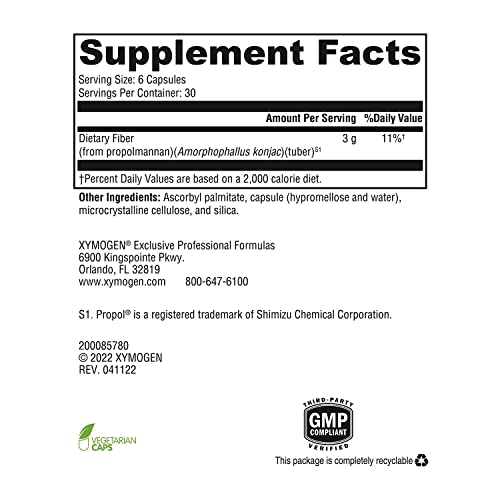 XYMOGEN OptiFiber Lean Fiber Supplement - 100% Natural and Soluble Propolmannan Fiber XYMOGENBuy Supplements Australia