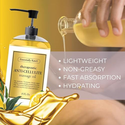 Essentially KateS Anti Cellulite Massage Oil 8 Fl Oz - Helps Break Down Fat Cells in Hip Essentially KateSBuy Supplements Australia