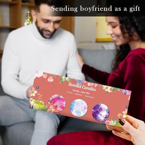 Scented Candles Gift Set, 3 Pack Soy Candles Gift Set Candles for Home Scented, Gifts for Women Men WeimingteBuy Supplements Australia