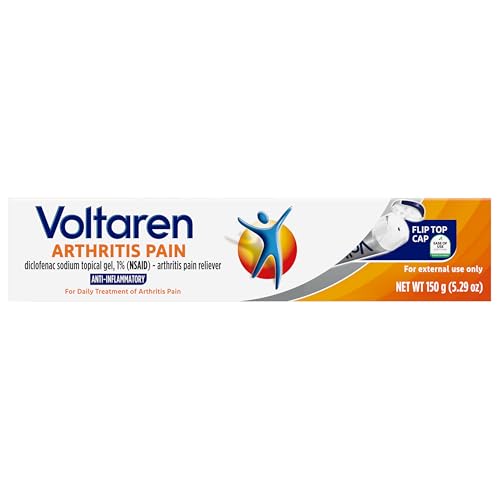 Voltaren Arthritis Pain Relief Gel, Diclofenac Sodium, 1% (NSAID), Clinically Proven Powerful Pain Reliever with Easy Open Flip Top Cap, No Prescription Needed, 5.3oz VoltarenBuy Supplements Australia
