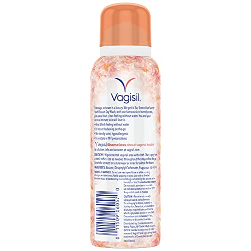 Vagisil Scentsitive Scents Feminine Dry Wash Deodorant Spray for Women, Gynecologist Tested VagisilBuy Supplements Australia