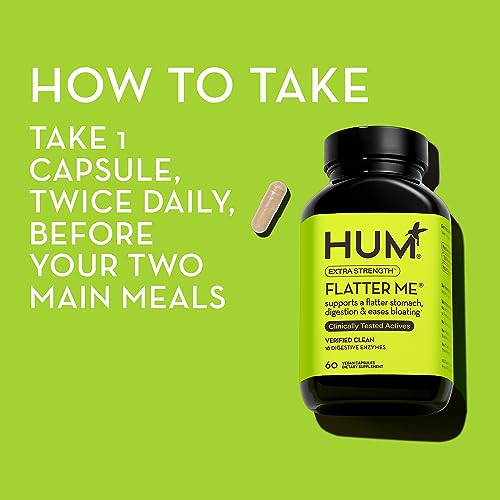 HUM Flatter Me Supplement for Daily Bloating - 18 Full Spectrum Digestive HUMBuy Supplements Australia