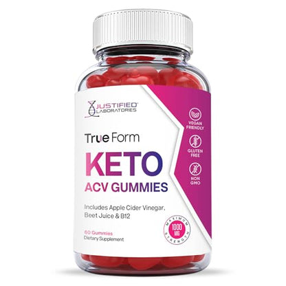 Justified Laboratories True Form Keto ACV Gummies 1000MG Vegan Non GMO Justified LaboratoriesBuy Supplements Australia