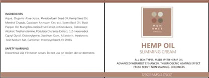 Full Body Hemp oil Slimming Hot Cream - Weight Loss Fat Burning Inch Reducing Heath SecretBuy Supplements Australia