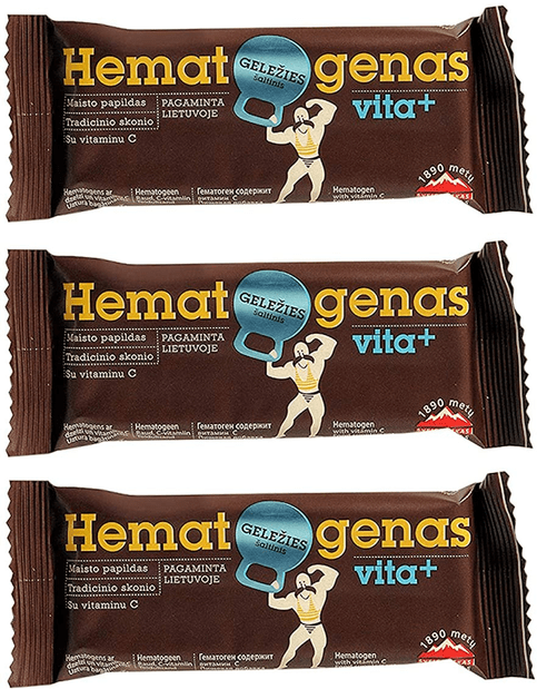 4x Hematogen Classic 50g - Supplement with Natural Iron & Vitamin C - 4 Bars - Maple Wellness Supplements