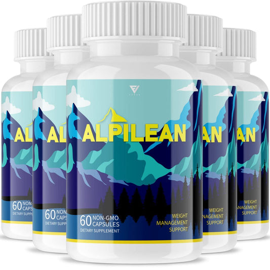 (5 Pack) Alpilean Max Weight Loss Capsules Supplement, Alpilean Ice Hack Support - Maple Wellness Supplements
