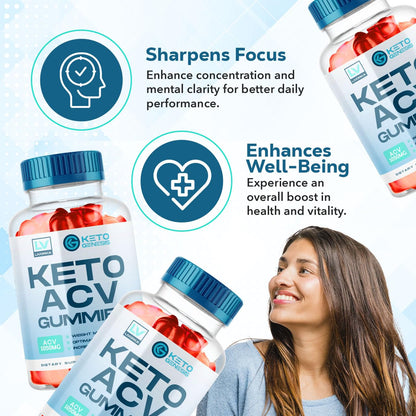 5 Pack - Keto Genesis Keto ACV Gummies Advanced Weight Loss, Genesis ACV, Genesis - Maple Wellness Supplements