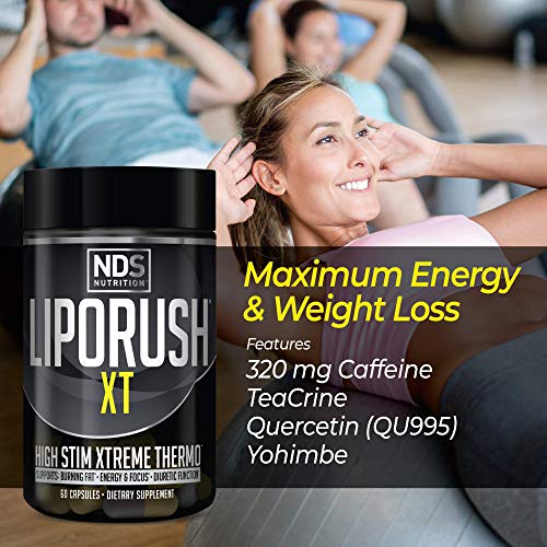 LIPORUSH NDS Nutrition XT - Concentrated Thermogenic with L-Carnitine & Teacrine LIPORUSHBuy Supplements Australia