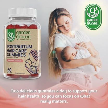Womens Postpartum Hair Loss Gummies - Formuated for Postnatal Hair Care, Growth Garden Grown EssentialsBuy Supplements Australia