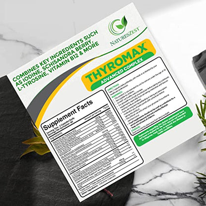 Natures Zest Thyroid Support Supplement for Women & Men - 120 Vegan Capsules Natures ZestBuy Supplements Australia