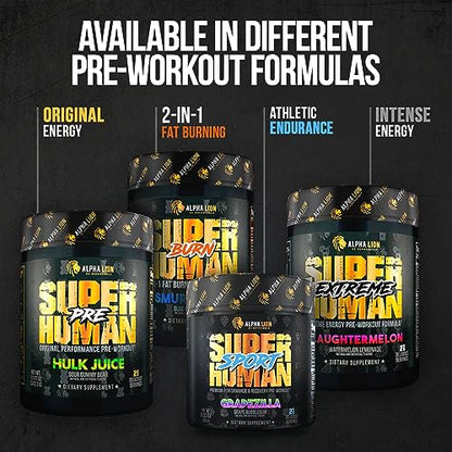 ALPHA LION Superhuman Pump Pre Workout Powder, Nootropic Caffeine & Stim Free ALPHA LIONBuy Supplements Australia