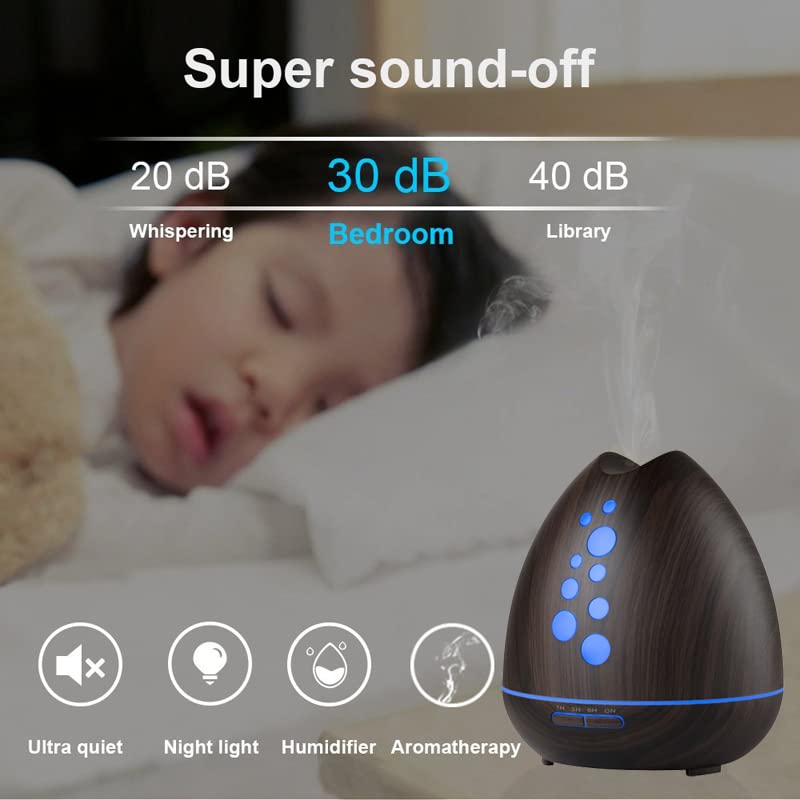 TGE Unique 400ML Essential Oil Diffuser for Essential Oils Bluetooth Music Speaker with Remote 7 Color LED GenericBuy Supplements Australia