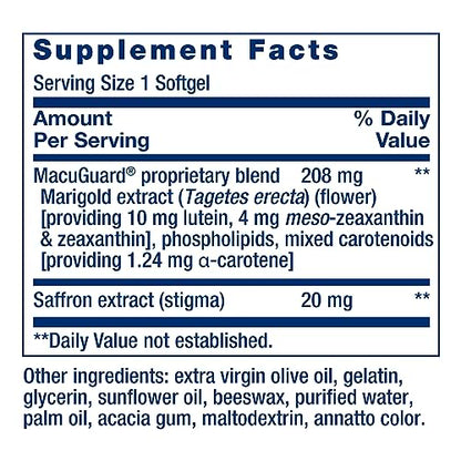 Life Extension MacuGuard Ocular Support with Saffron – Eye Health Supp Life ExtensionBuy Supplements Australia