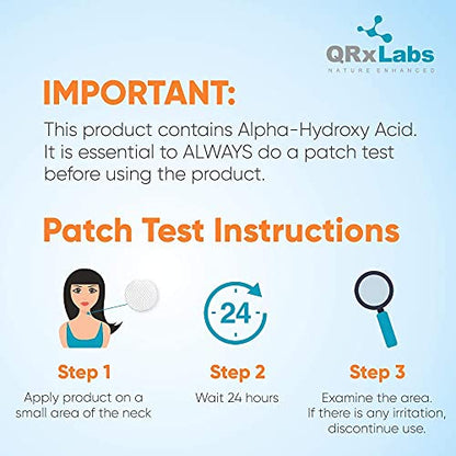 QRxLabs Glycolic Acid 20% Resurfacing Pads for Face & Body with Vitamins B5 QRxLabsBuy Supplements Australia