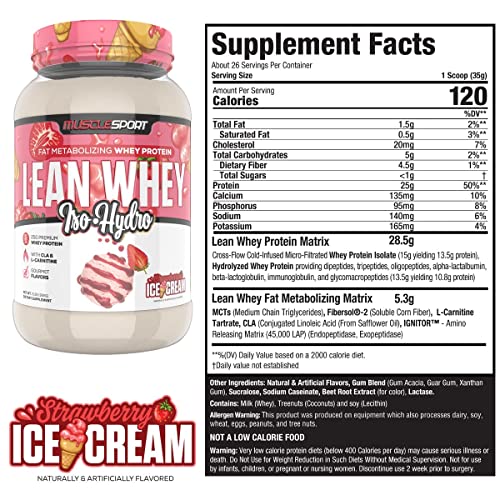 Musclesport Lean Whey Revolution™ Protein Powder - Whey Protein Isolate - Low Calorie MusclesportBuy Supplements Australia