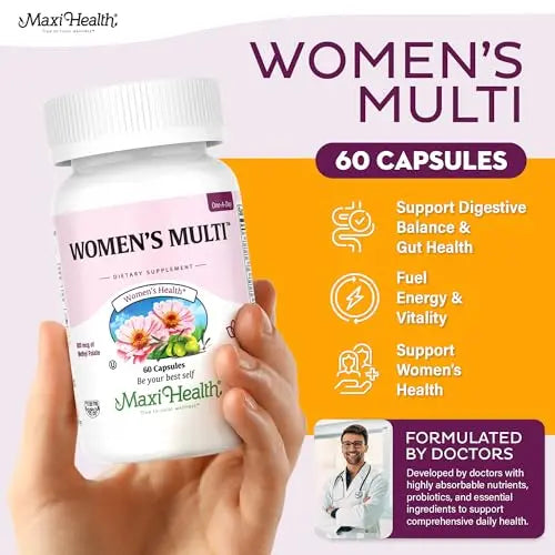 Womens Multivitamin – Methylated Multivitamin for Women with 23 Key Vitamins C, D, B6, B12, Calcium, Probiotics, Biotin & More Maxi HealthBuy Supplements Australia