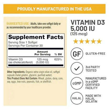 NatureWise [1 Multivitamin for Women Stress Support & Natural Minerals - 60 Capsules[30-Day Supply] + [1] Vitamin D3 5000iu + Organic Olive Oil - 30 Mini Softgels[30-Day Supply] NatureWiseBuy Supplements Australia