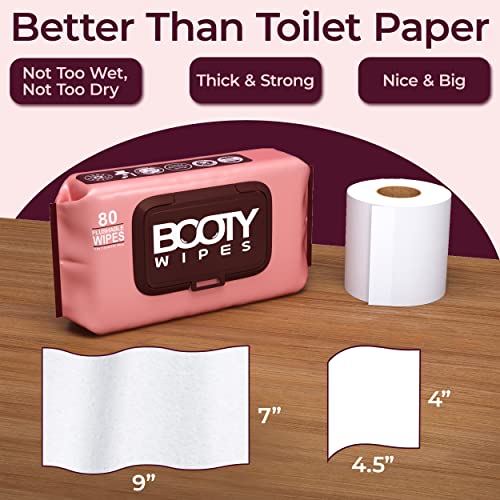 Booty Brand Wipes for Women - 320 Wipes for Adults | Premium Feminine - pH Balanced & Infused BOOTY WIPESBuy Supplements Australia
