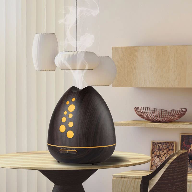 TGE Unique 400ML Essential Oil Diffuser for Essential Oils Bluetooth Music Speaker with Remote 7 Color LED GenericBuy Supplements Australia